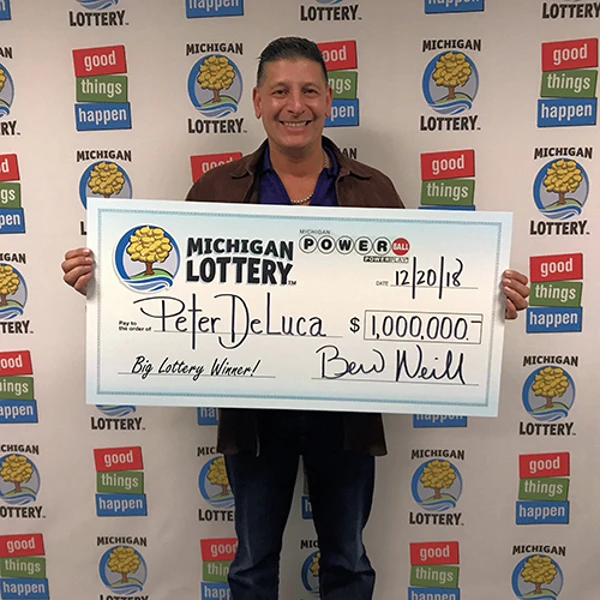 Michigan Lottery Powerball Winner Peter DeLuca