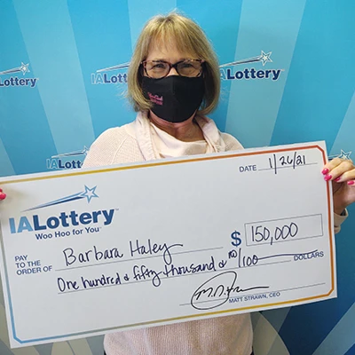 Iowa Lottery Powerball Winner Barbara Haley