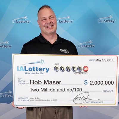Iowa Lottery Powerball Winner Rob Maser