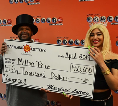 Maryland Lottery Powerball Winner Milton Price