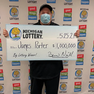 Michigan Lottery Powerball Winner James Porter