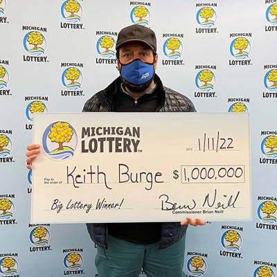 Michigan Lottery Powerball Winner Keith Burge