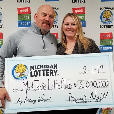 Michigan Lottery Powerball Winners Mo + Jack Lottery Club