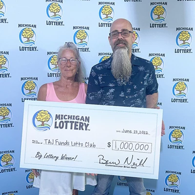 Michigan Lottery Powerball Winners TAJ Funds Lotto Club