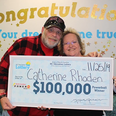 North Carolina Education Lottery Winner Catherine Rhoden