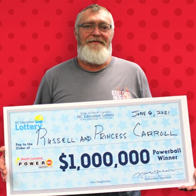 North Carolina Education Lottery Powerball Winner Fredderick Russell Carroll