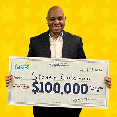 North Carolina Education Lottery Powerball Winner Steven Coleman