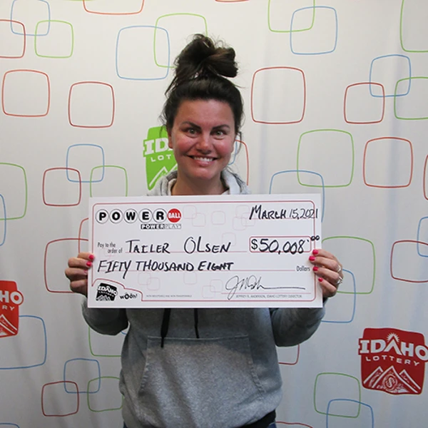 Idaho Lottery Powerball Winner Tailer Olsen