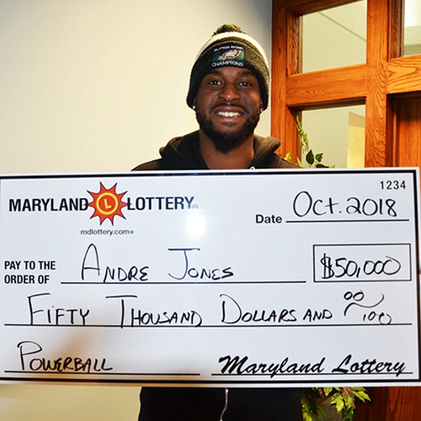 Maryland Lottery Powerball Winner Andre Jones