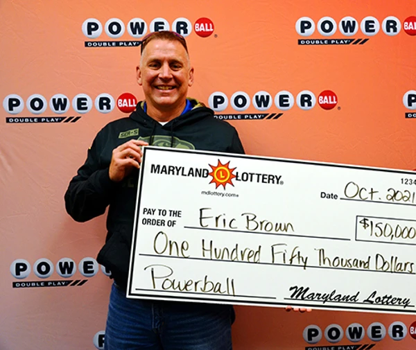 Maryland Lottery Powerball Winner Eric Brown