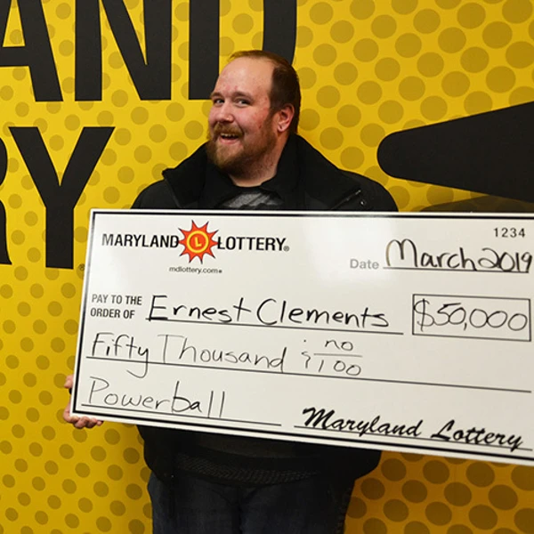 Maryland Lottery Powerball Winner Ernest Clements