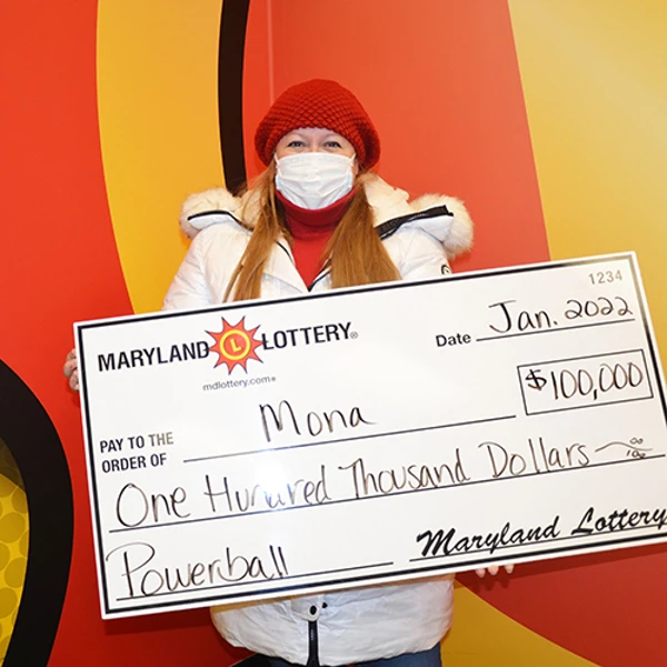 MD Lottery Lucky 'Mona' Power Plays Her Way to 100,000 Powerball