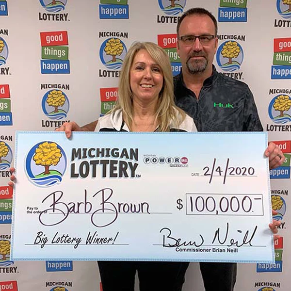 Michigan Lottery Powerball Winner Barb Brown