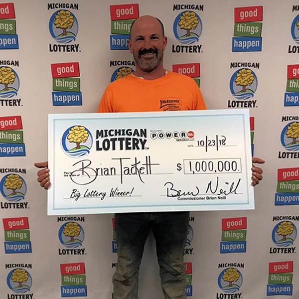 Michigan Lottery Winner Brian Tackett
