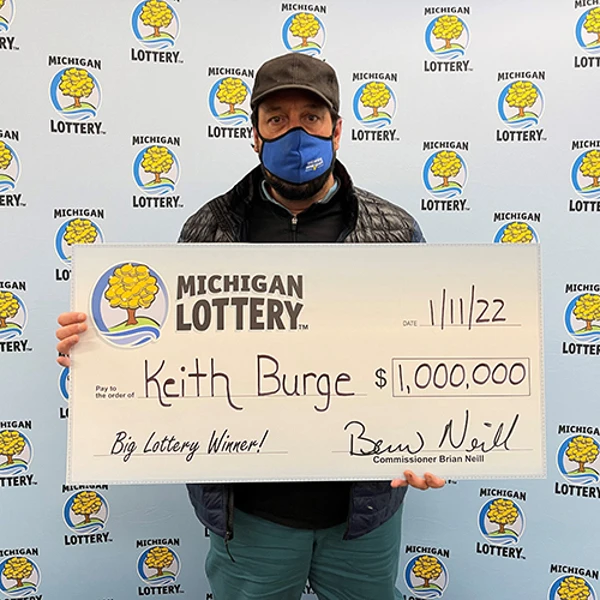 Michigan Lottery Powerball Winner Keith Burge