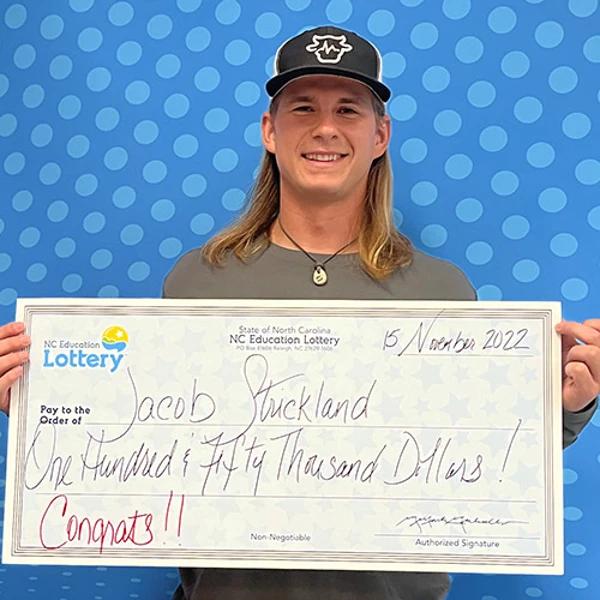North Carolina Education Lottery Winner Jacob Strickland
