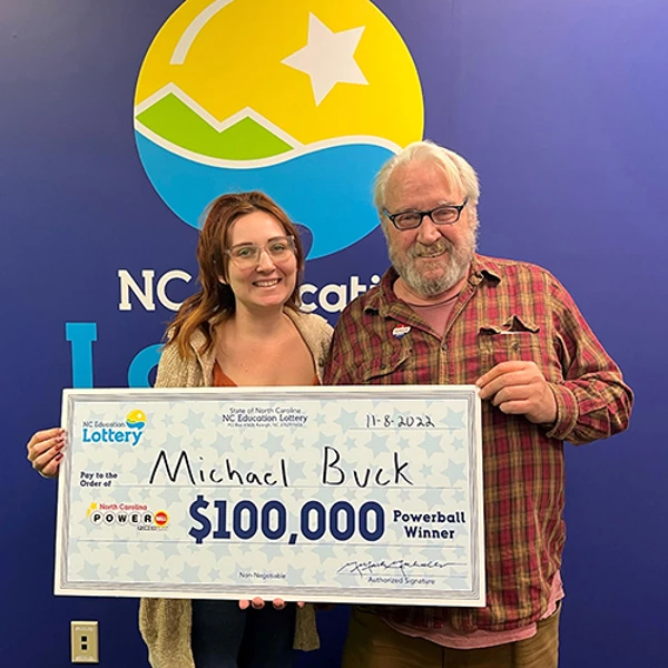North Carolina Education Lottery Powerball Winner Michael Buck