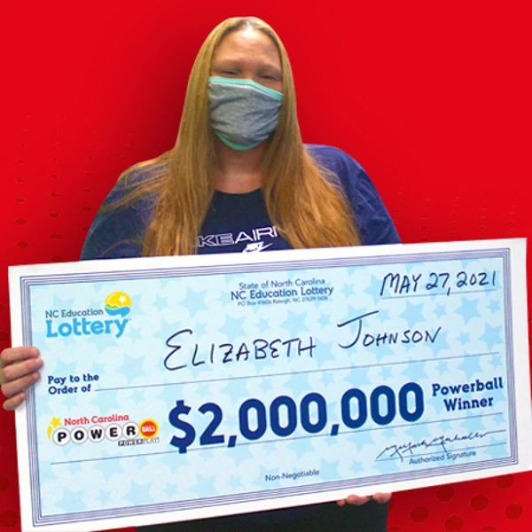 North Carolina Education Lottery Powerball Winner Elizabeth Johnson