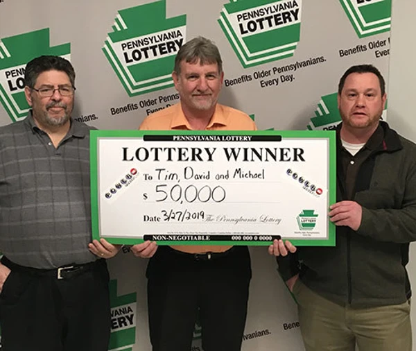 Pennsylvania Powerball Winners Timothy, David and Michael