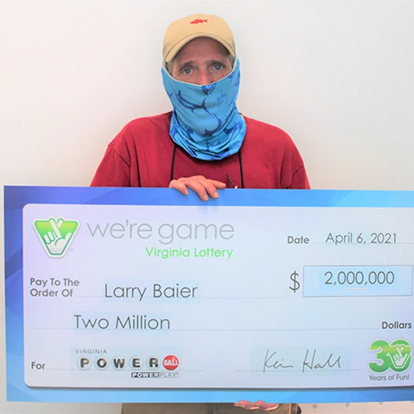 Virginia Lottery Powerball Winner Larry Baier